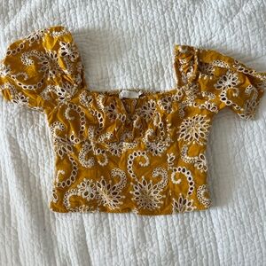 Yellow Floral Top